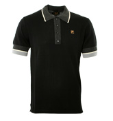 Black and Grey Polo Shirt