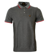 Grey Fleck Polo Shirt