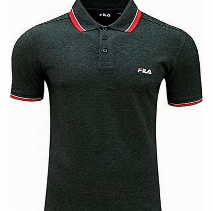 Moriase Mens Classic Retro Casual Fashion Polo T Shirt Top charcoal marl X-Large