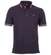 Blackberry Marl Pique Polo Shirt