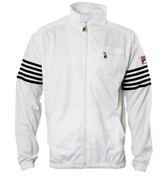 White Full Zip Tracksuit Top