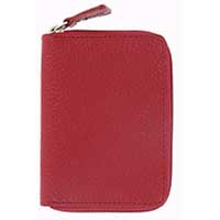 Filofax Finsbury Small Zipped Purse Red