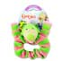 3D HAIR SCRUNCHIE (GREEN/PINK)