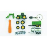 findathing247 Bruder John Deere 6920 key ring with frontloader,