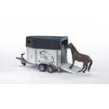 Bruder Toy Horse Trailer Including 1 Horse