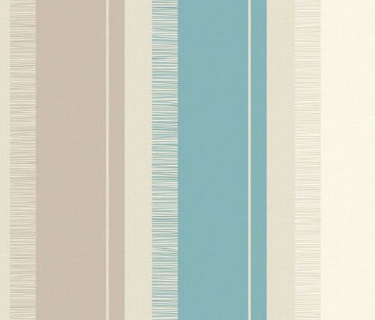 Fine Decor NEW LUXURY FINE DECOR WHITEWELL ANIKA STRIPE RETRO WALLPAPER ROLL (TEAL 793355)