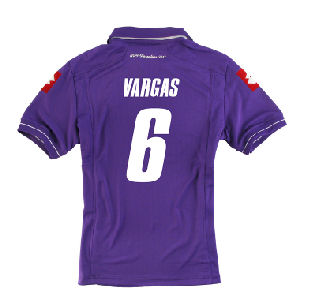 Fiorentina Lotto 2011-12 Fiorentina Lotto Home Shirt (Vargas 6)