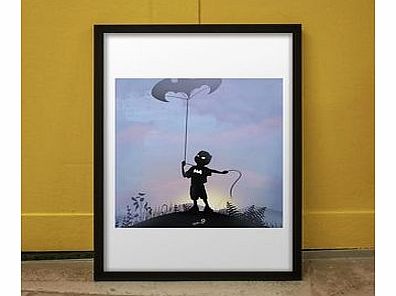 Bat Kid (Large in a Black Frame)