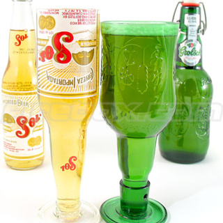 Beer Bottle Goblets (Grolsch Goblets Twin Pack)
