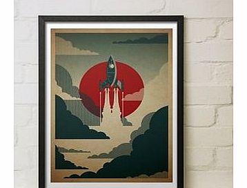 Blast Off (Large in a Black Frame)