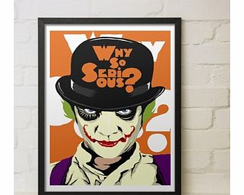 Clockwork Joker (Large in a Black Frame)