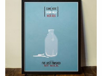 Drink Milk (Large in a Black Frame)