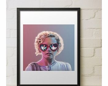 Electrick Girl (Large in a Black Frame)