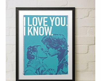 I Know. (Large in a Black Frame)