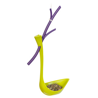 Koziol Bird Feeder (Lime and Purple)