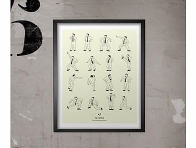Office Dance (Large in a Black Frame)