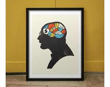 Phrenology - Heisenberg (Large in a Black Frame)