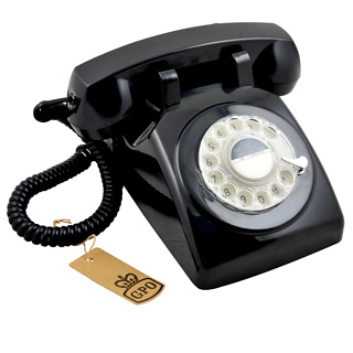 Retro Telephones (Black)