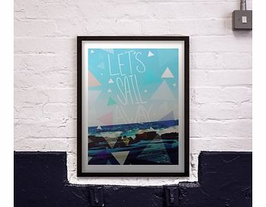 Sail Away (Large in a Black Frame)