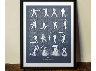 Singin In the Rain (Large in a Black Frame)