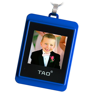 Firebox Tao Digital Photo Keychain (Blue)