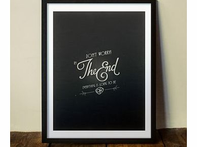 The End (Large in a Black Frame)