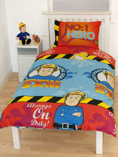 Fireman Sam Hero Single Duvet Cover and