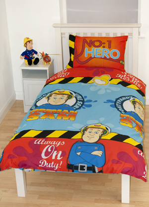 Fireman Sam Hero Single Duvet Cover Set