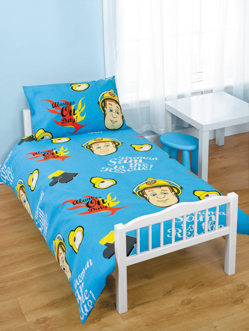 Fireman Sam Junior Toddler Bed Duvet Cover and