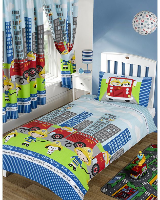 Fireman Sam Nee Naa Fire Engine Junior Duvet Cover and