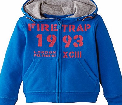 Firetrap Boys Zip Up Hoodie, Electric Blue, 12-13 Years