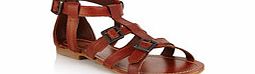 Jette tan buckle sandals