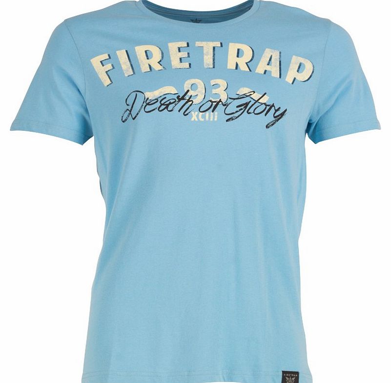 Mens Biker T-Shirt Air Blue