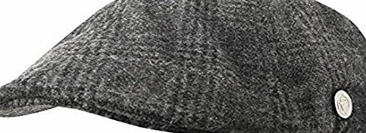 Firetrap Mens Gatsby Hat Headwear Clothing Accessory Flat Cap Lined Stylish Black Check Mens