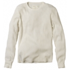 Mens Twitched Long Sleeve T-Shirt Ecru