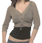 Womens Aemillia Short Knit Top Sage