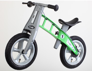 Steet Walk-On Bike with Brakes in Green