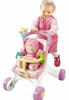 Fisher-Price Memorable Fisher-Price Brilliant Basics Stroll Along Walker - Cleva Edition ChildSAFE Door Stopz Bundle