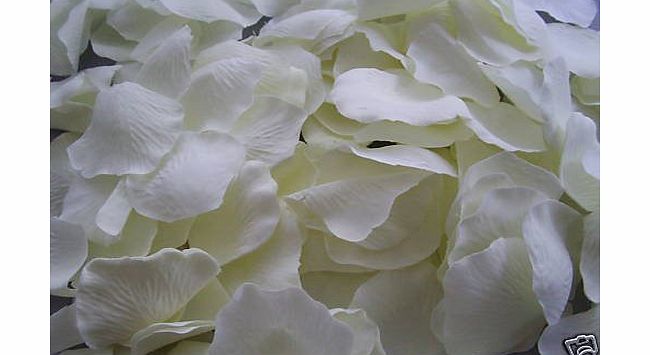 FISHERS4FLOWERS 100 IVORY SILK QUALITY ROSE PETALS CONFETTI/WEDDING