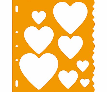 Fiskars ShapeCutter Template, Hearts