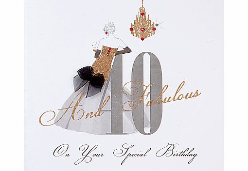 Five Dollar Shake 40 and Fabulous Birthday Card