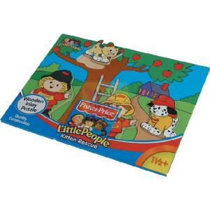 Flair Fisher Price World of Little People Wood Puzzle Kitty Rescue