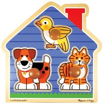 Flair Melissa & Doug - Pets Large Peg Puzzle