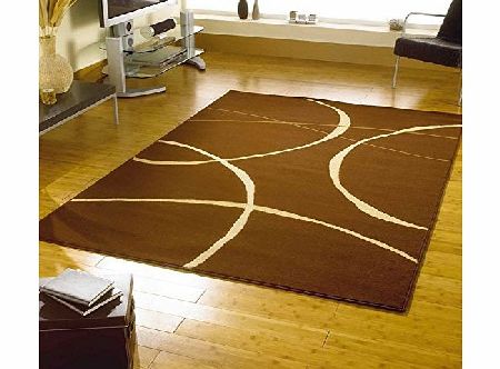 Flair Rugs Retro Classics 9255 Rug, Brown, 120 x 160 Cm