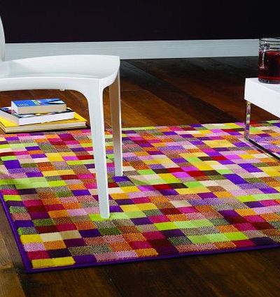 Flair Rugs Retro Funky Pixel Rug, Multi, 120 x 160 Cm