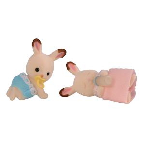 Flair Sylvanian Families Chocolate Rabbit Twin Babies