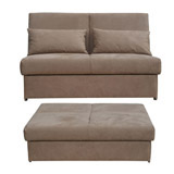 Marcel Sofa Bed In Beige Microfibre