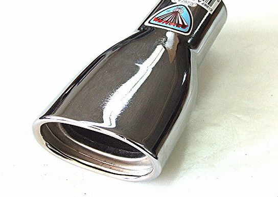 flexzon SPORT CHROME UNIVERSAL EXHAUST TAIL TIP MUFFLER PIPE TRIM NEW 267A