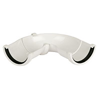 White Adjustable Gutter Angle 112mm