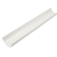 White Half Round Gutter 112mm